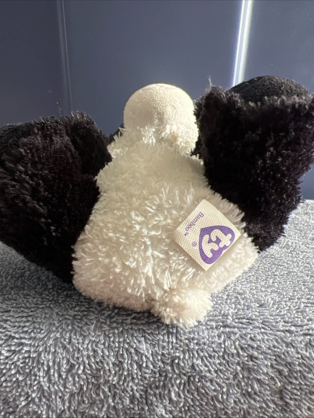 Ty Beanie Boos Bamboo Panda 6” Plush Stuffed Animal Toy 2013 Retired Green Eyes - Picture 6 of 6